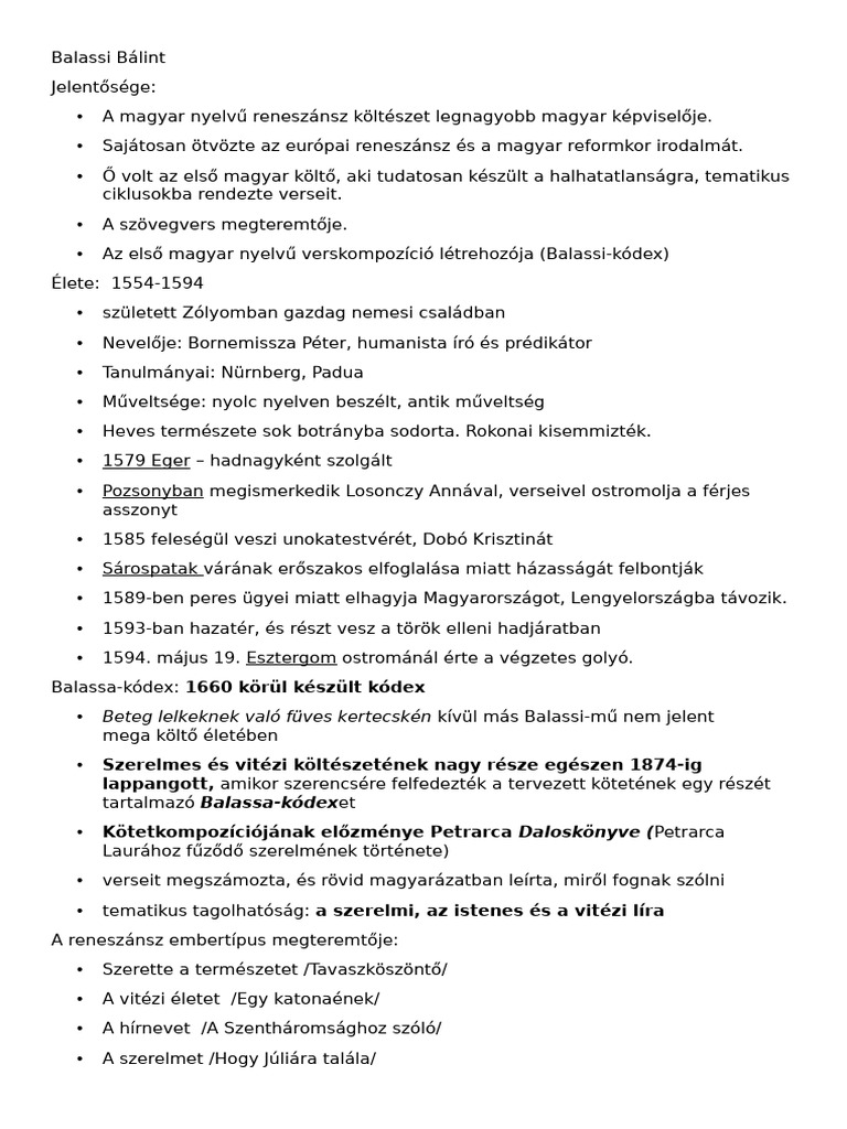 5 Balassi | PDF