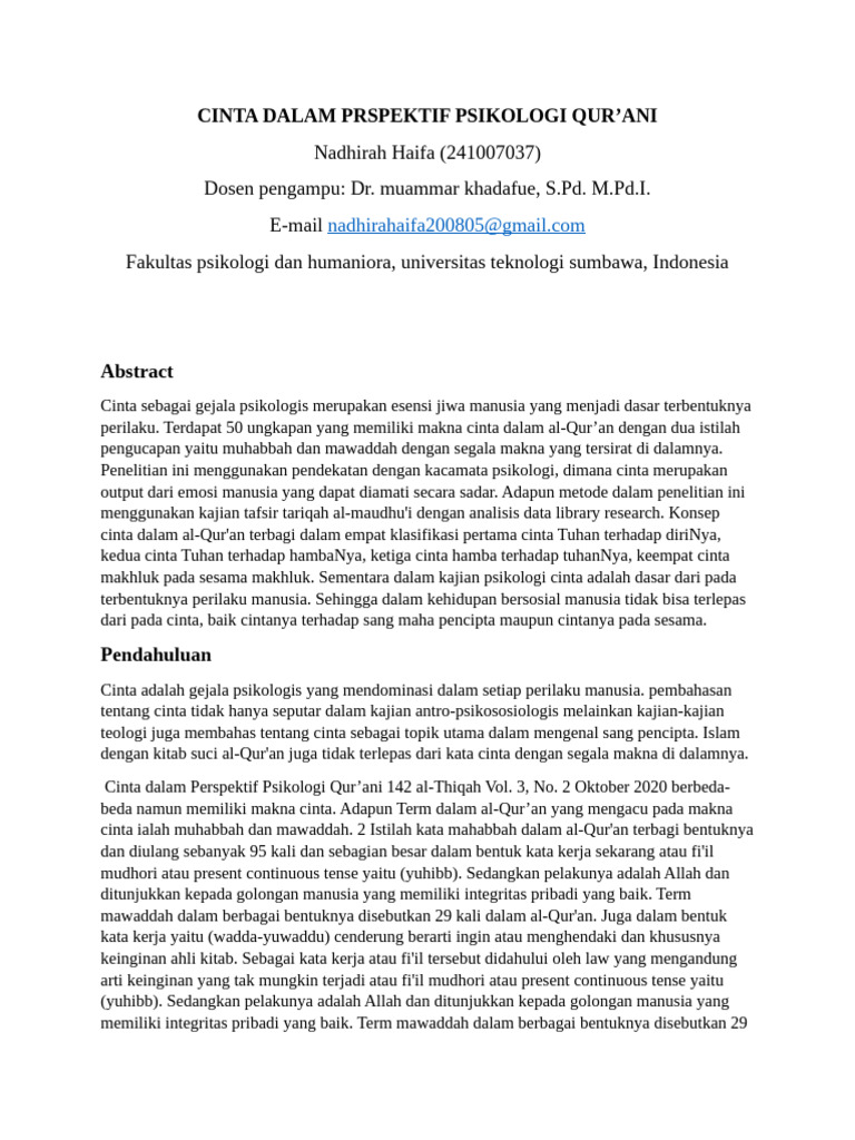 Jurnal Pendidikan Agama Islam | PDF
