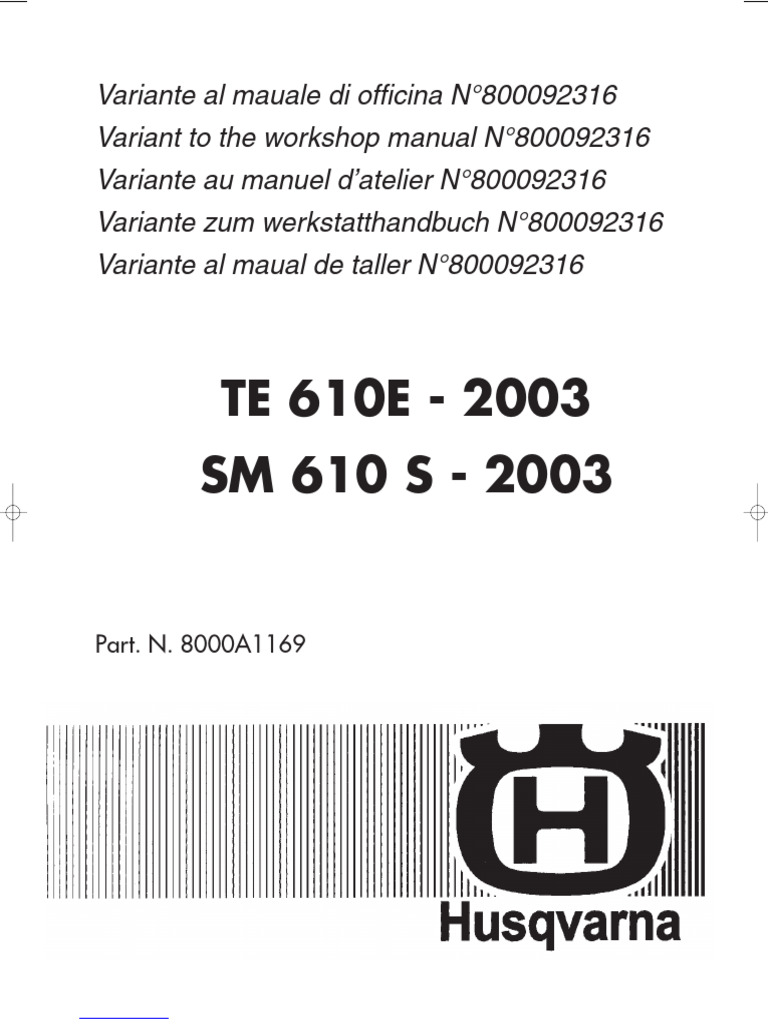Te 610e 2003 | PDF