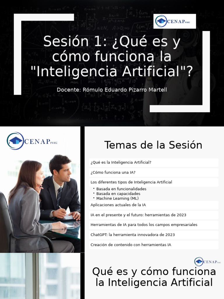 Sesión 1 - Qué Es y Cómo Funciona La Inteligencia Artificial | PDF ...
