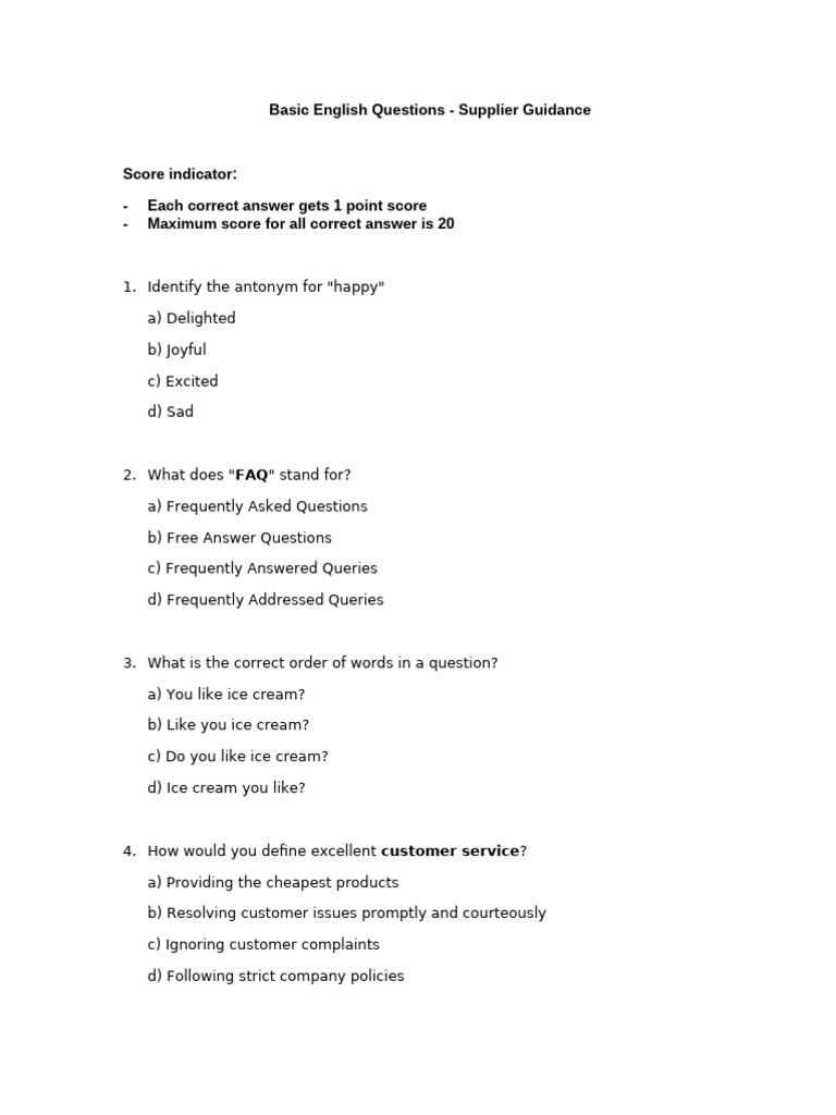 Sales Assessment Sample Questions | PDF | Communication | Conversation