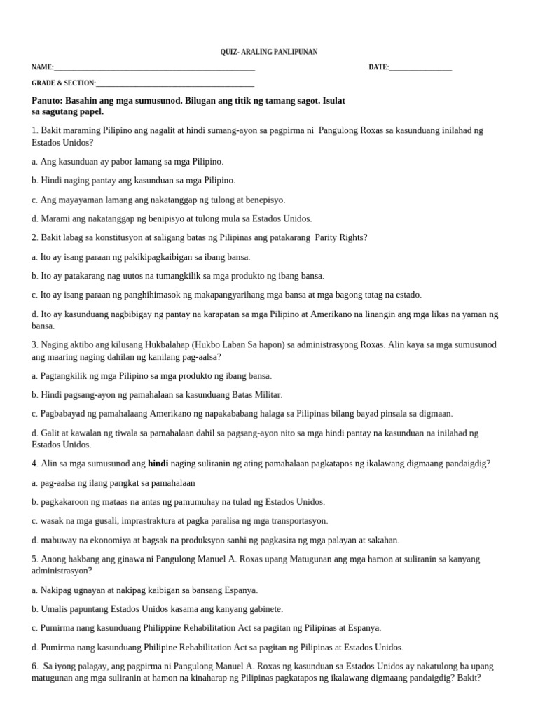 Quiz Ap | PDF