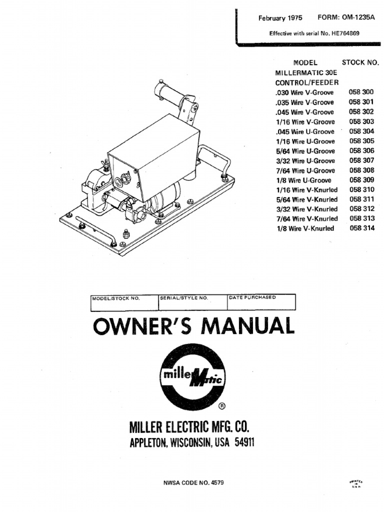 millermatic-30e-wire-feeder-manual-pdf