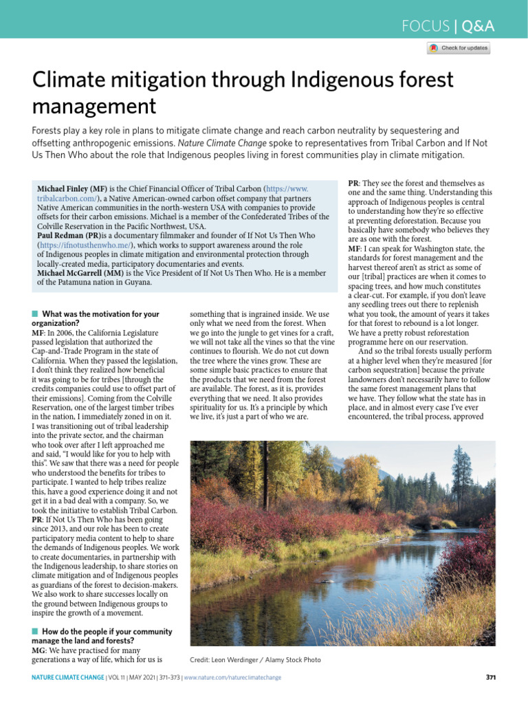 findlay2021 | PDF | Forests | Climate Change