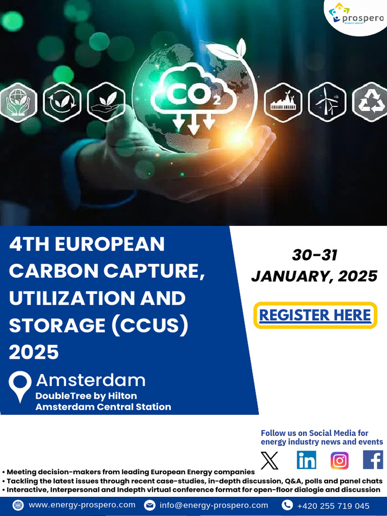 Agenda - 4th ECCUS 2025 (1) | PDF | Carbon Capture And Storage ...