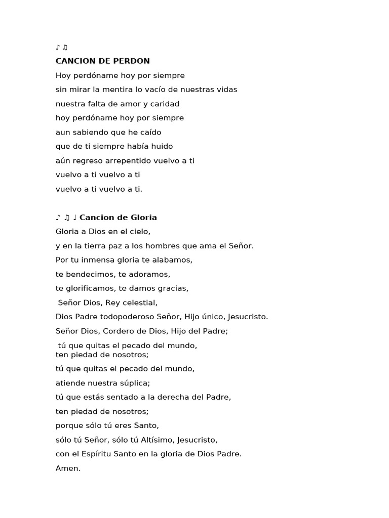 Letras de Canciones Religiosas | PDF | María, madre de Jesús | Amor
