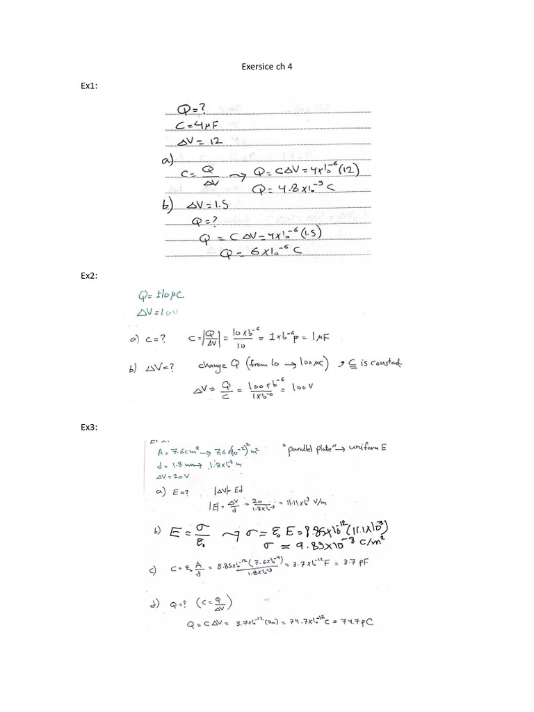 Exersice CH 4 | PDF