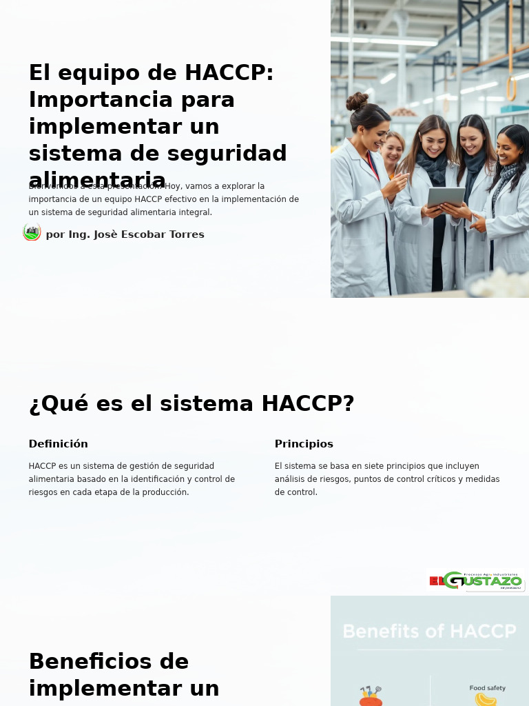 El Equipo de HACCP Importancia para Implementar Un Sistema de Seguridad ...