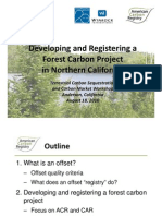 Developing and Registering a Forest Carbon Project in Northern California