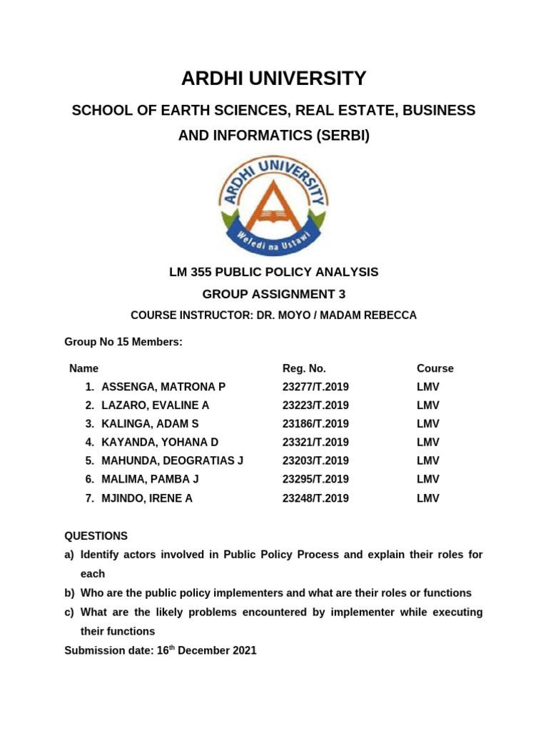 Public Policy Process and Actors | PDF | Policy | United States Congress