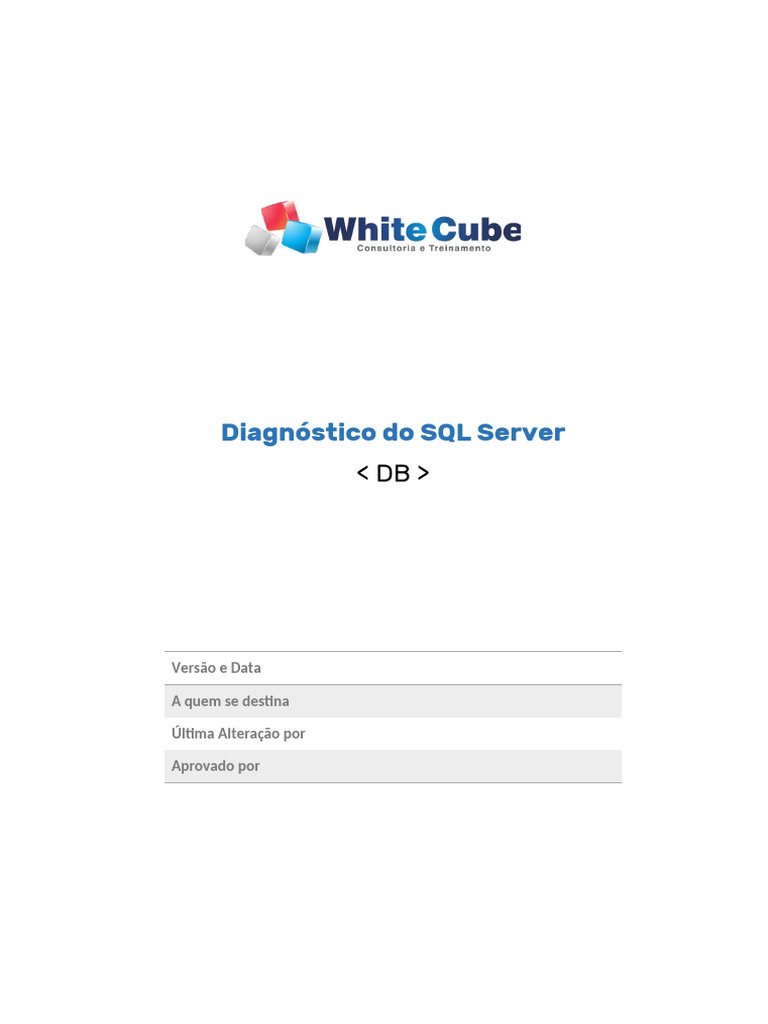 Diagnóstico e Melhoria do SQL Server | PDF | Microsoft SQL Server ...