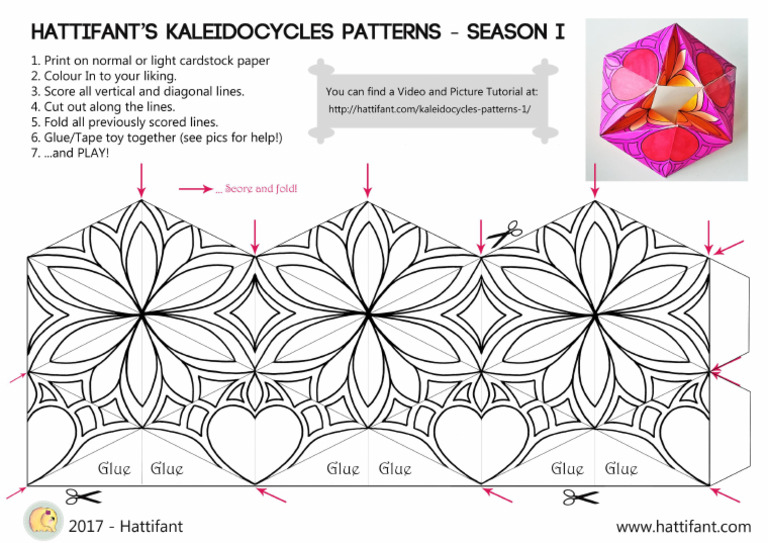 Kaleidocycle Template Pattern B | PDF