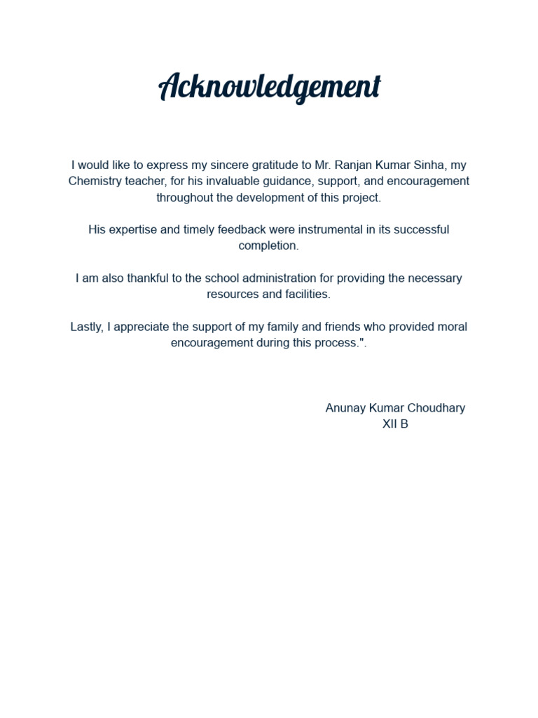 Acknowledgement | PDF
