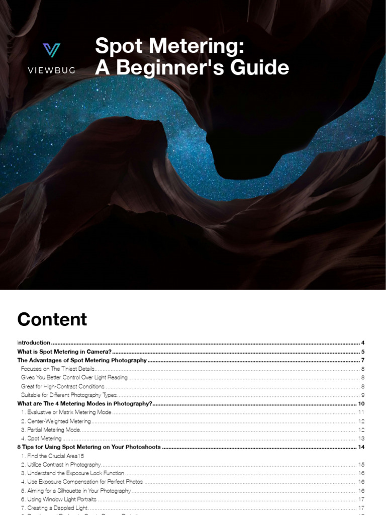 Spot Metering - A Beginner's Guide On How To Use It | PDF | Exposure ...