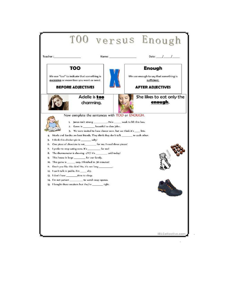 Enought and Too | PDF