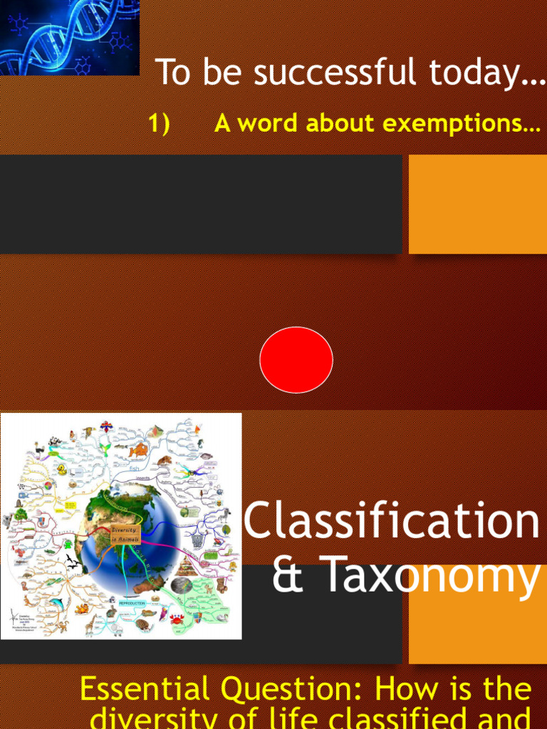 MJ 2017 Preap Classification Lectur | PDF | Taxonomy (Biology ...