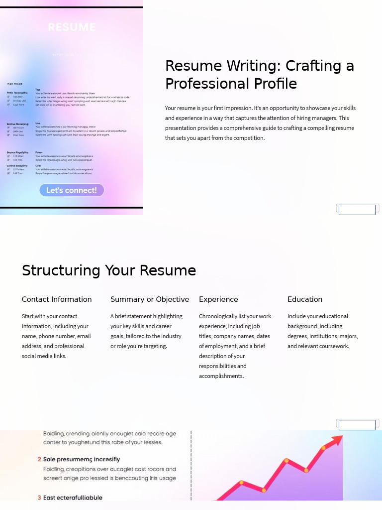 Resume Writing Crafting A Professional Profile | PDF | Résumé