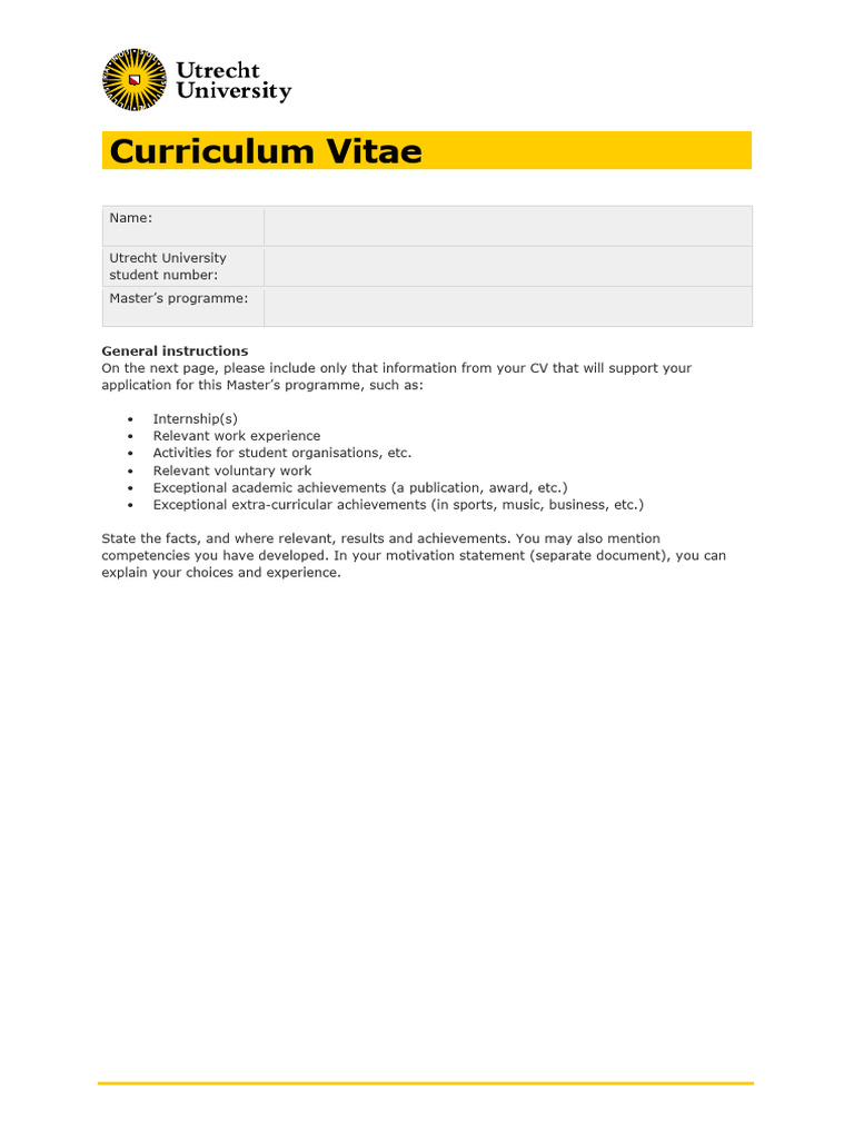 Uu CV Eng | PDF