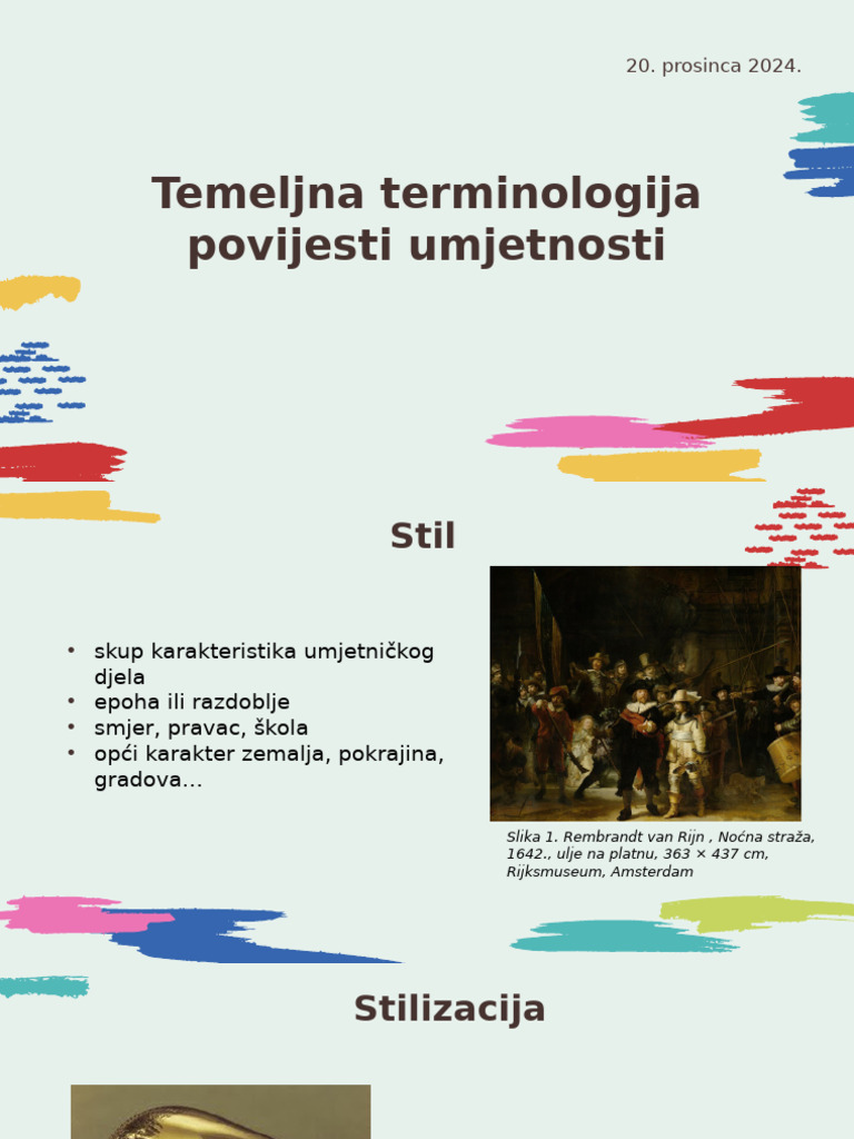 Temeljna Terminologija Povijesti Umjetnosti | PDF