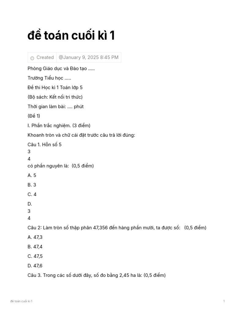 Ton Cui K 1 | PDF