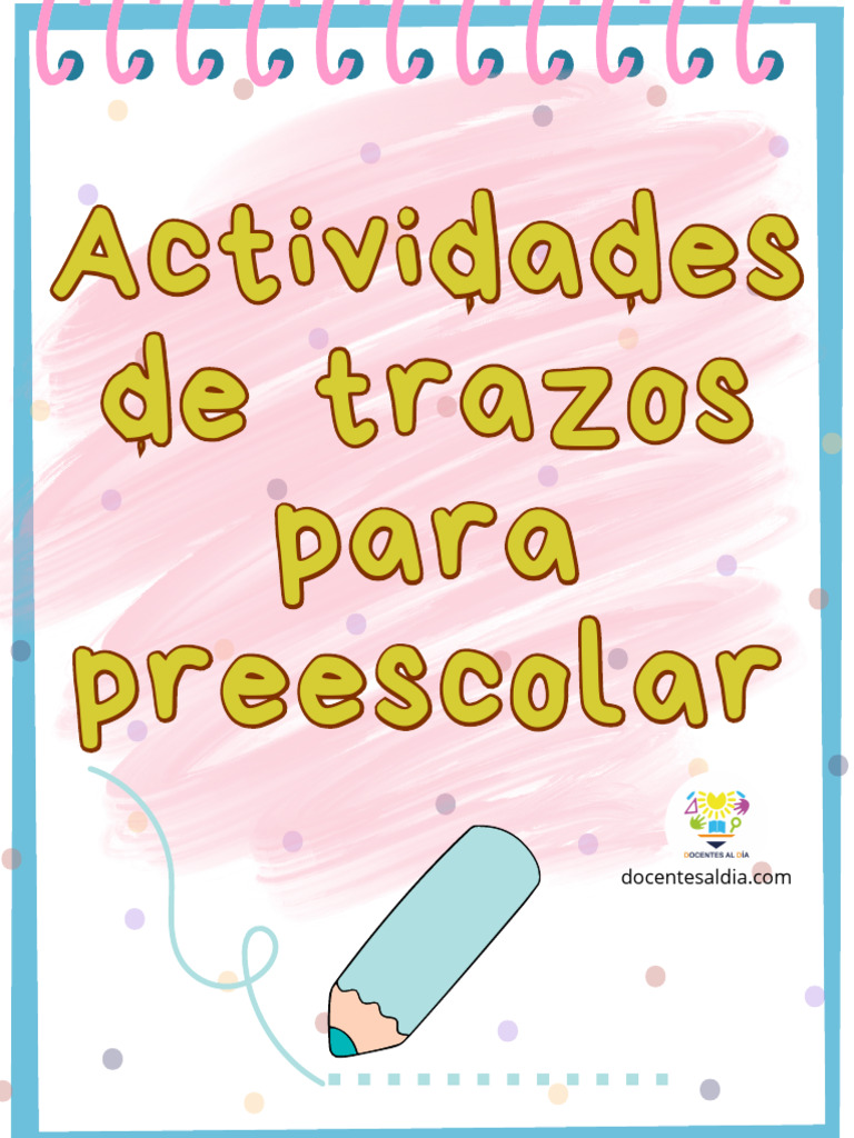 Actividades de Trazos para Preescolar | PDF