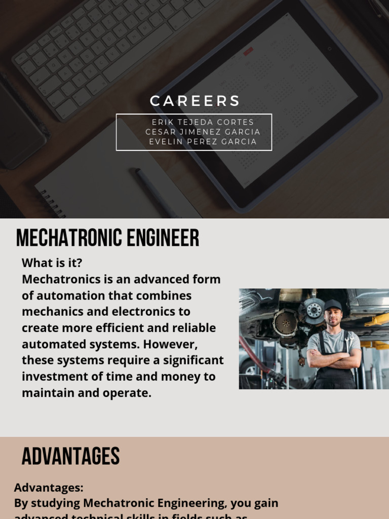 Mechatronics and Mechanical Engineering Careers | PDF
