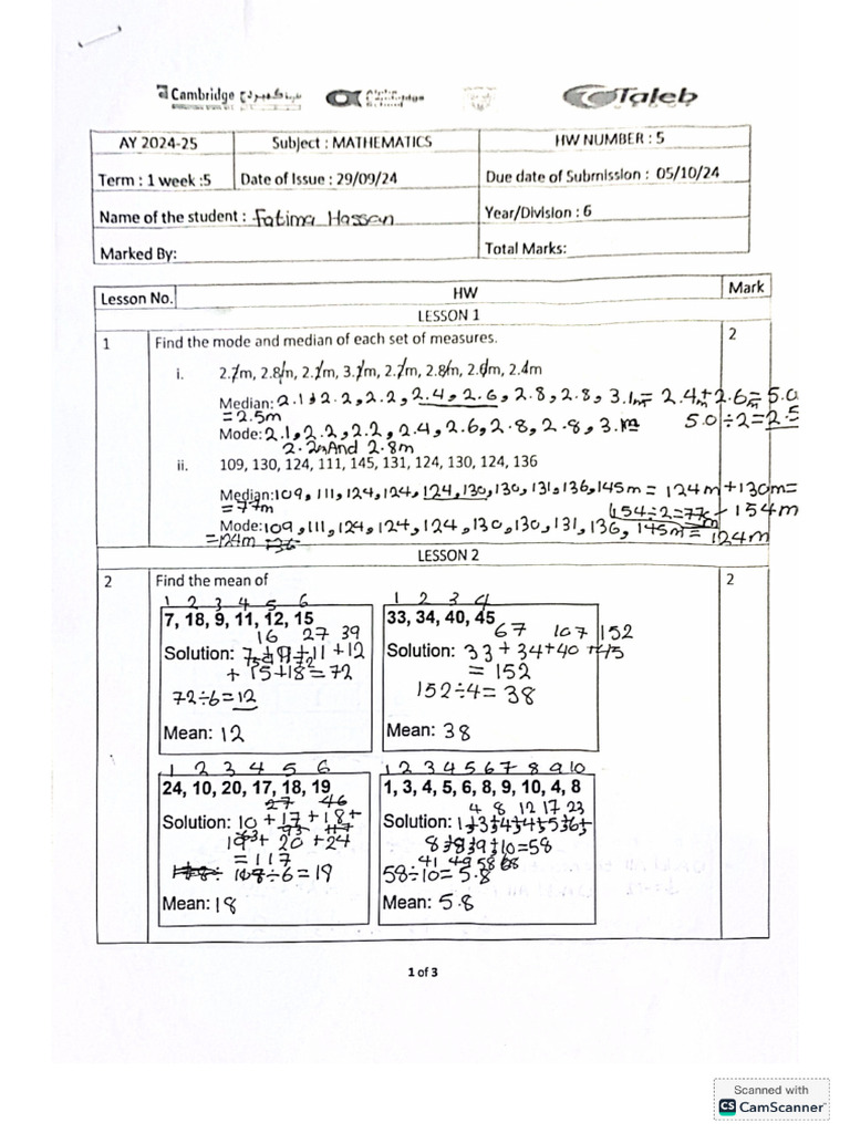 Hw5 Math | PDF