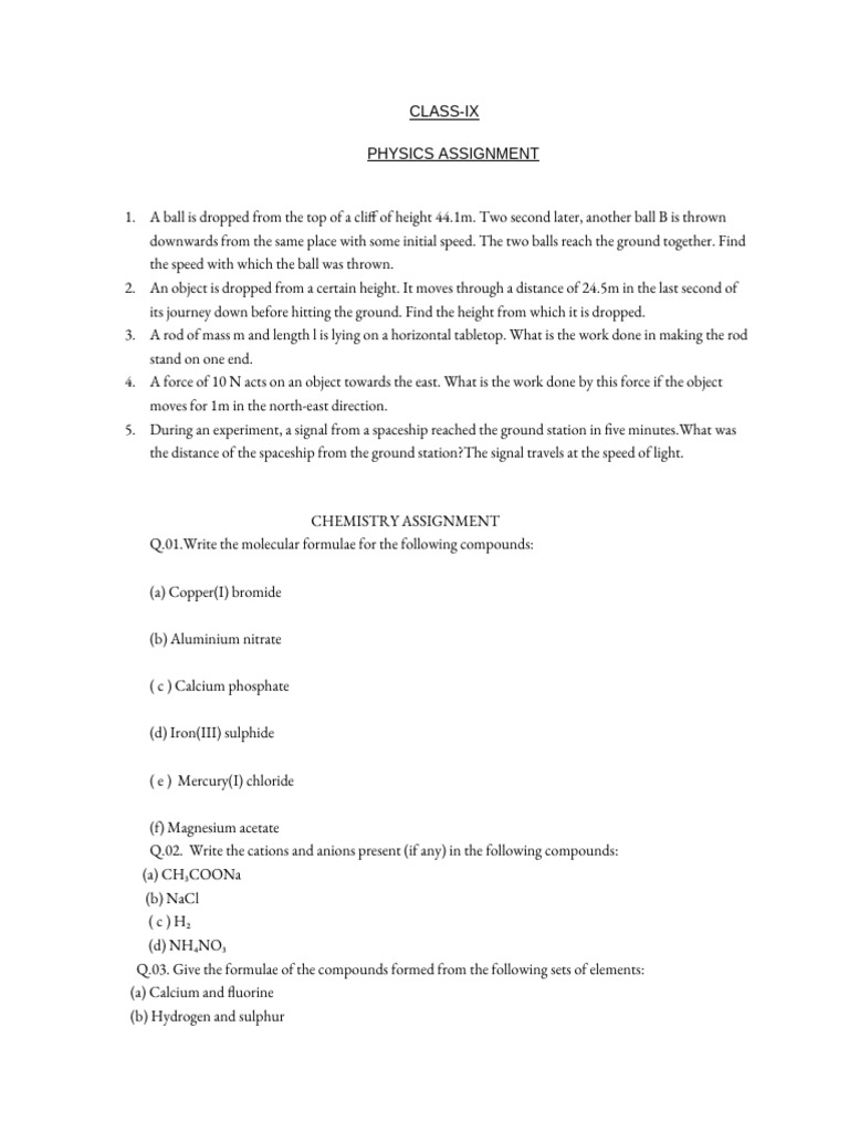 Scienceholidayhomework | PDF