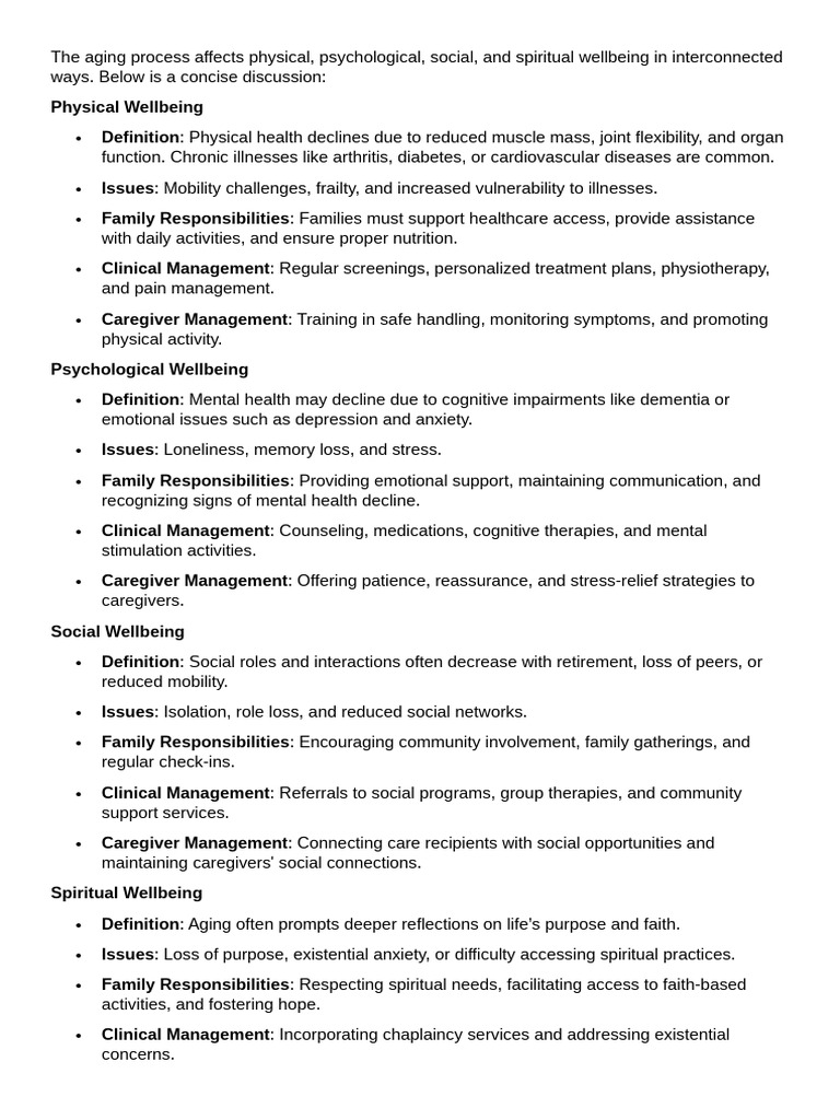Holistic Aging: Wellbeing Insights | PDF | Dementia | Caregiver