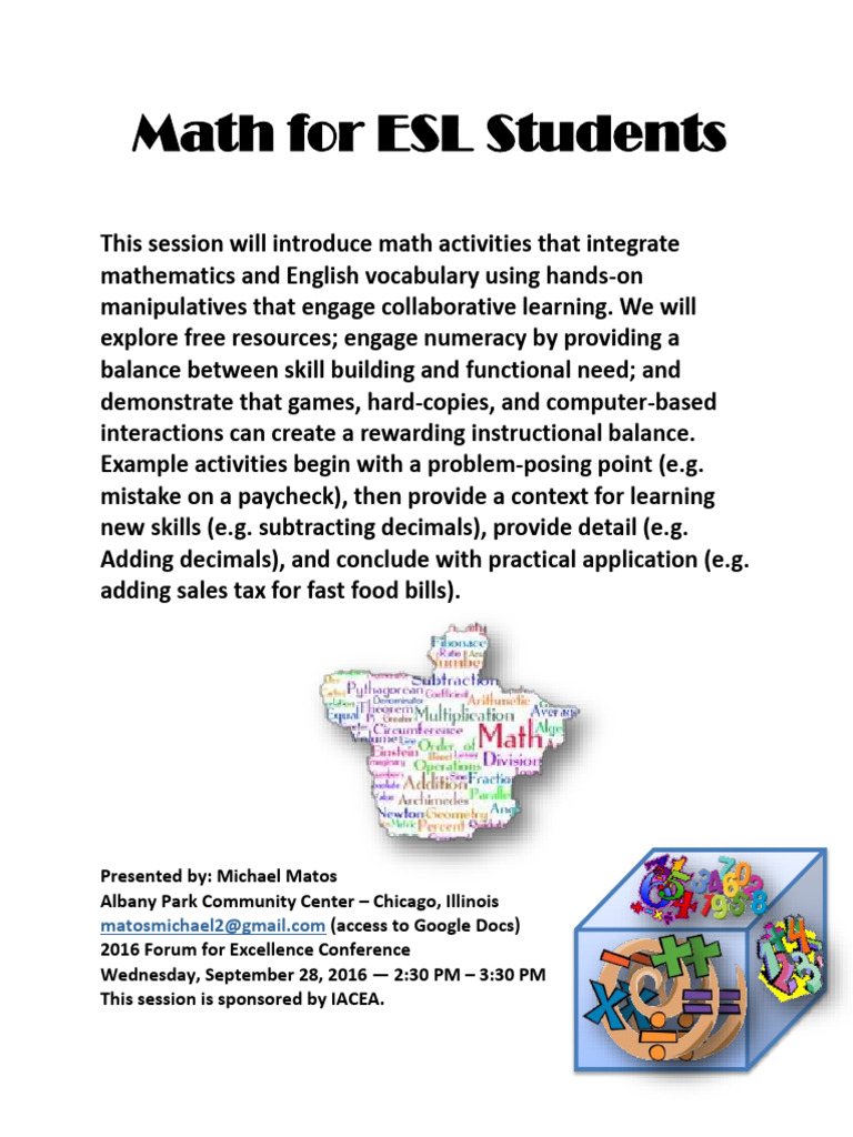 Math For ESL Students Handout | PDF | Payroll | Gallon