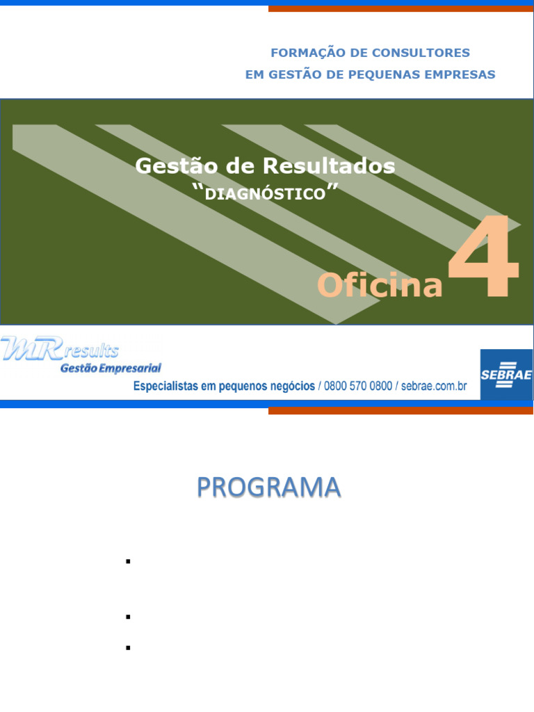 CFC - Oficina 4 - GestÃ£o de Resultados | PDF | Despesa | Custo