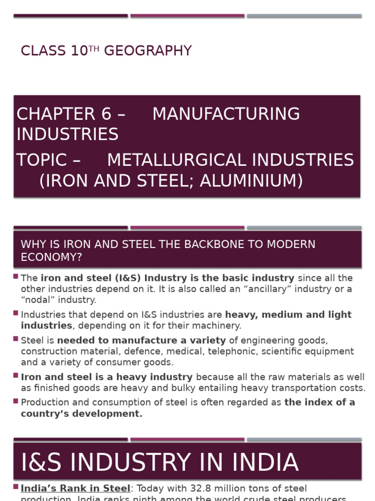 Class 10 Chapter 6 pt5 | PDF | Steel | Smelting