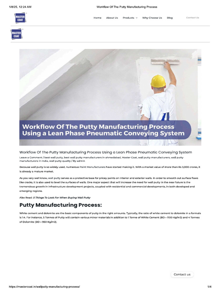 Wall Putty2 | PDF
