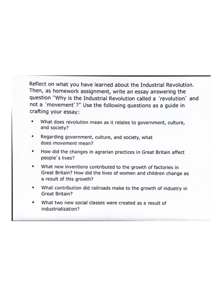 Understanding the Industrial Revolution | PDF