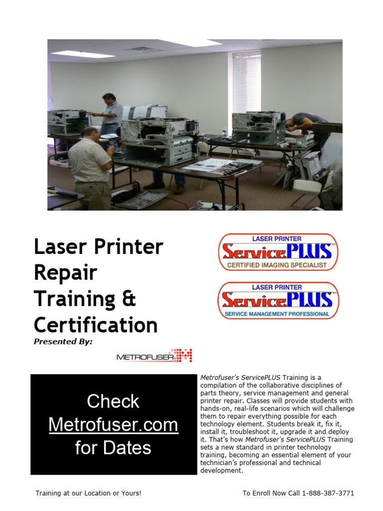 Printer Repair Certification Training | PDF | Professional ...