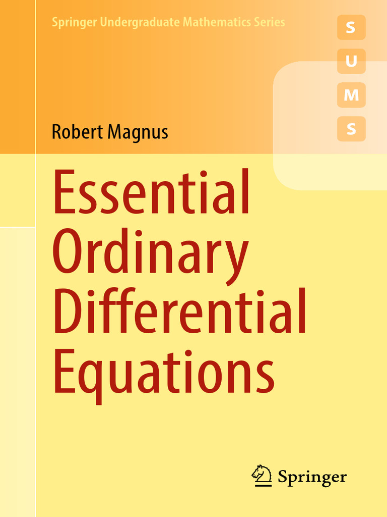 Magnus, Essential Ordinary Differential Equations | PDF