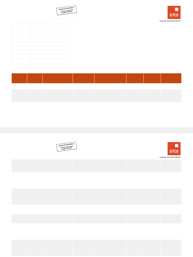 Accountstatement Emeke Felix Iwerebon Gtbank Saving Account (Usd ...