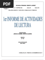 1 Er Informe de Act de Lect