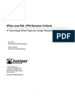 Juniper Ipsec Vs SSL VPN