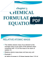 Chemical Formulae and Equations @