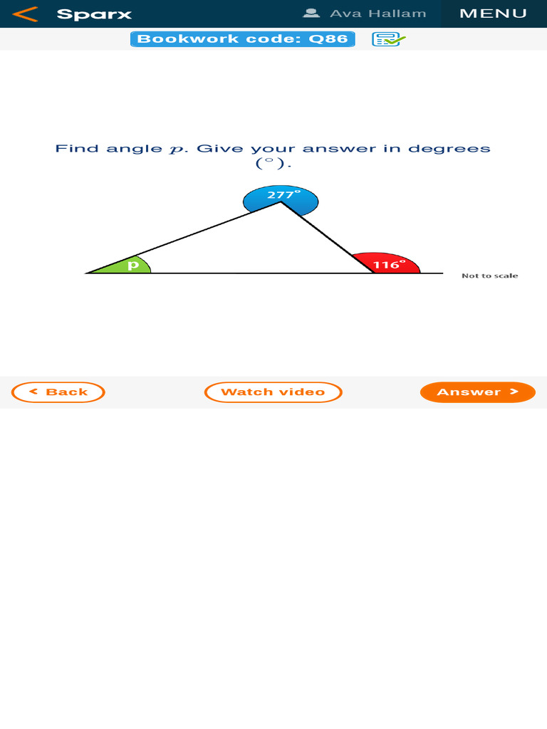 Find Angle P: Ava Sparx Guide | PDF