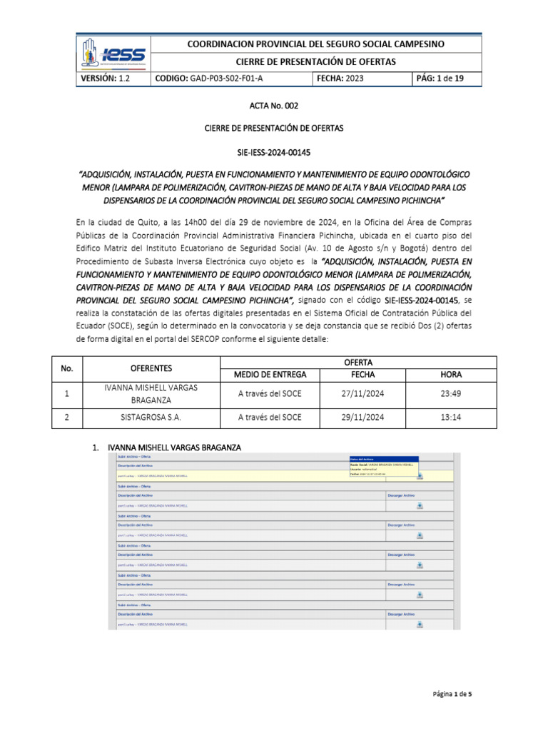 002 ACTA DE CIERRE DE RECEPCION OFERTAS Signed Signed | PDF
