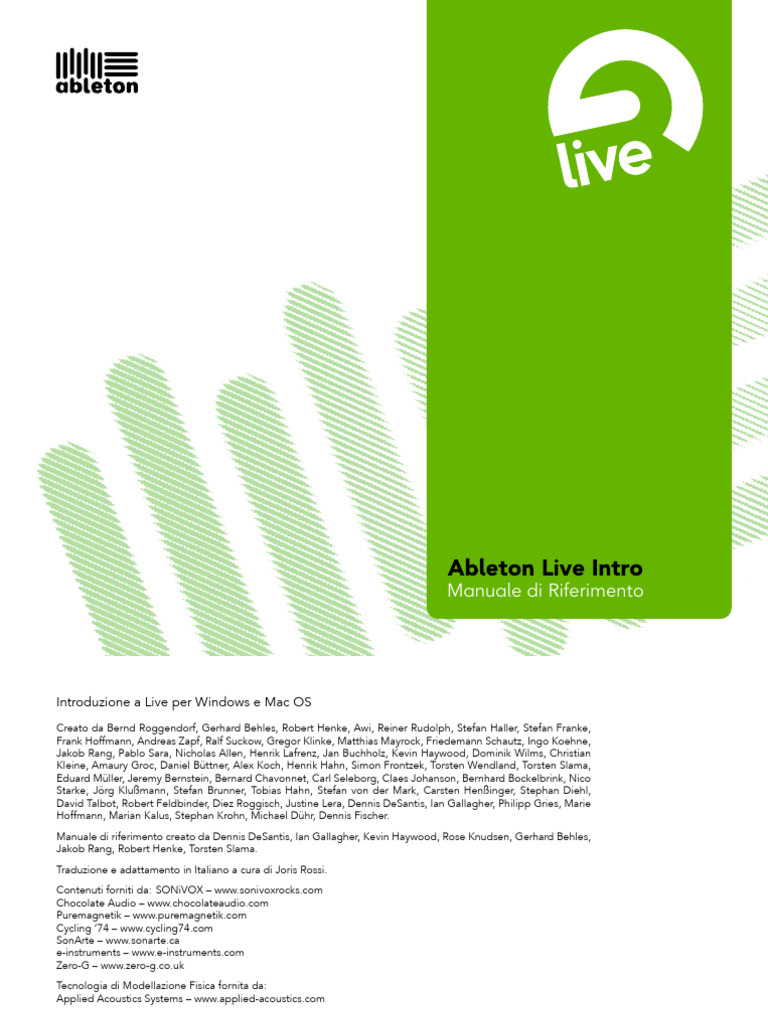 Ableton Live Intro Manual It | PDF
