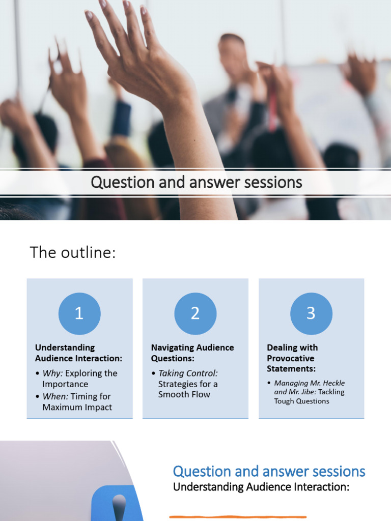 Mastering Audience Q&A Sessions | PDF | Human Communication