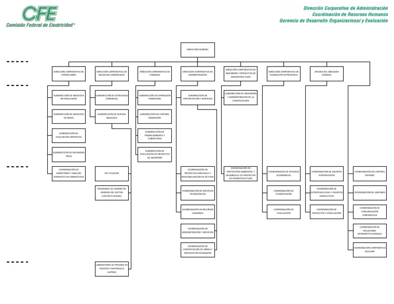 Estructura Orgánica de la CFE | PDF | Infraestructura | Economias