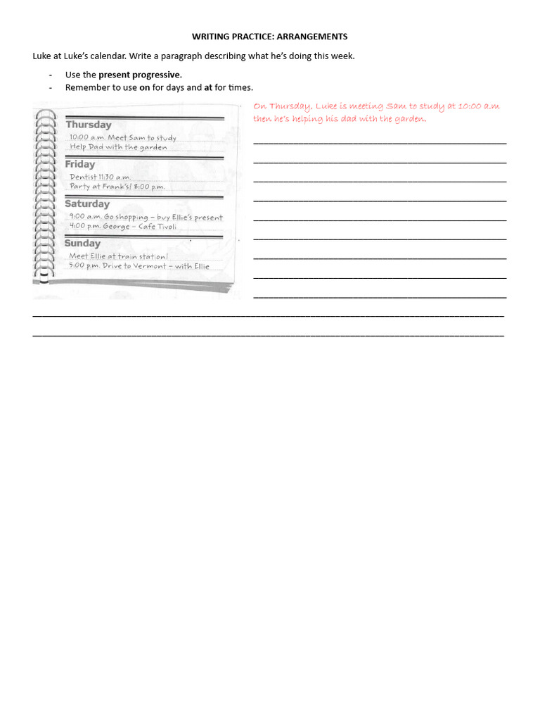 Writing Practice Pdf