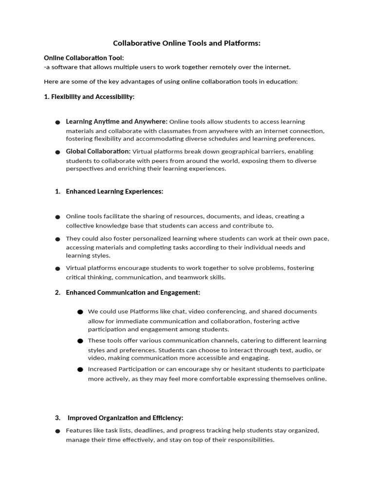 Effective Online Collaboration Tools | PDF | Computing | Software