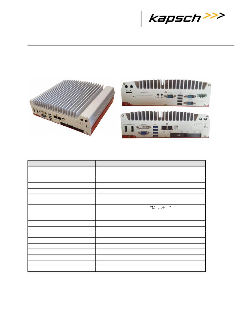 06-Kapsch-Rugged TSC Datasheet | PDF
