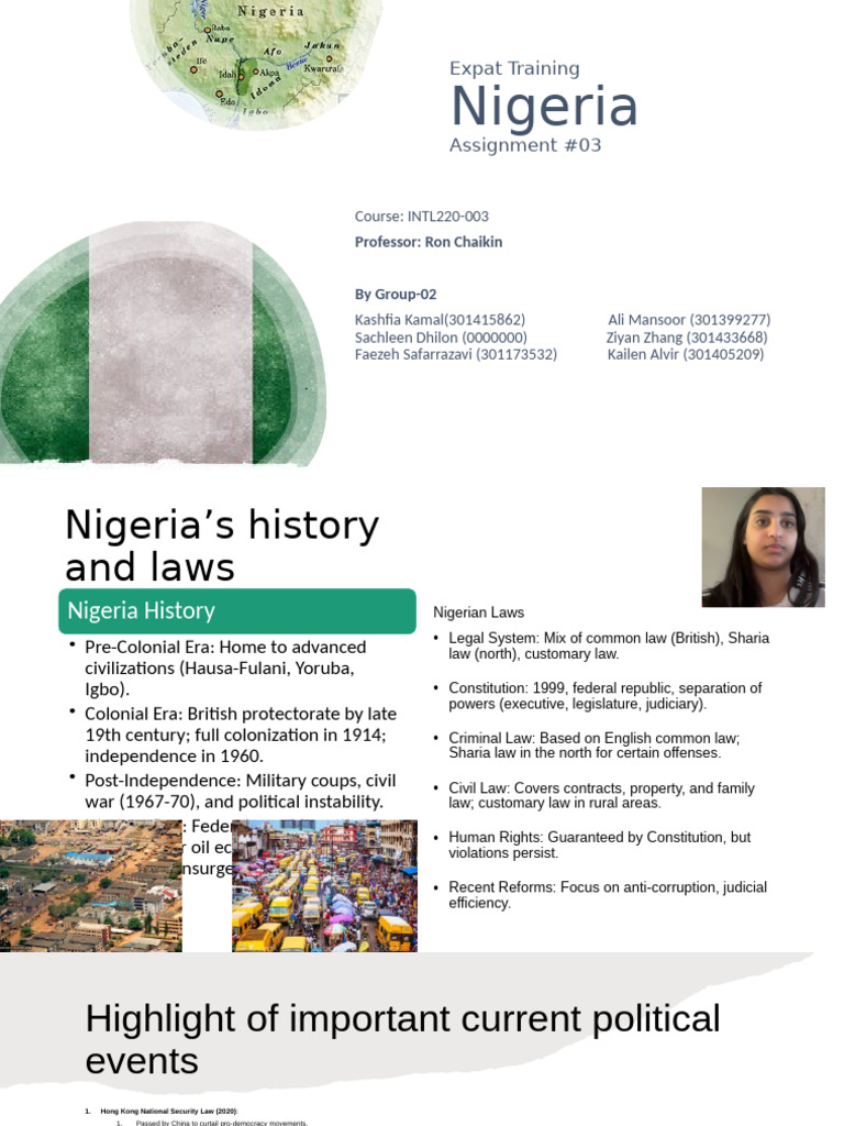 Nigeria: History, Laws, and Economy Overview | PDF | Cost Of Living ...