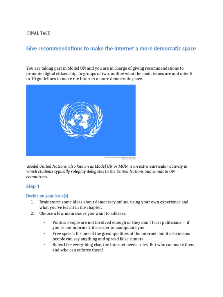 Recommendations for a Democratic Internet | PDF